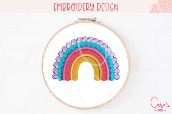 Ali Rainbow: A Sweet Embroidery Design for Nursery Gifts
