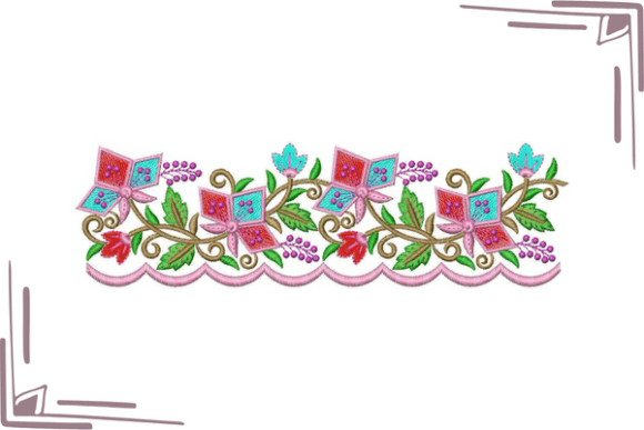 Colorful Flower Leaf Border: A Designer Review