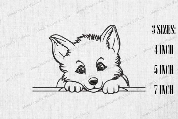 Cute Alaskan Malamute Dog Peeking Wall Review