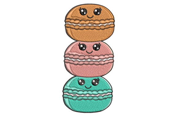 Cute Macarons Embroidery Design Review