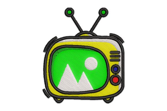 Old Television: A Retro Embroidery Design Review